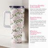 Pink Hydrangea 40 Oz Floral Tumbler