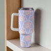 Floral Pumpkin 40 Oz Tumbler