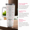 Rose Vine 40 Oz Floral Tumbler