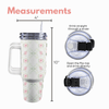 Rose Vine 40 Oz Floral Tumbler