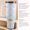 Victoria Blue 40 Oz Floral Tumbler