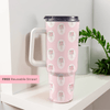 Victoria Pink 40 Oz Floral Tumbler