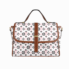 Pink Floral Satchel Bag