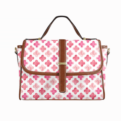 Pink Floral Satchel Bag