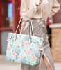 Floral Stems Leather Handbag