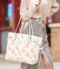 Floral Stems Leather Handbag